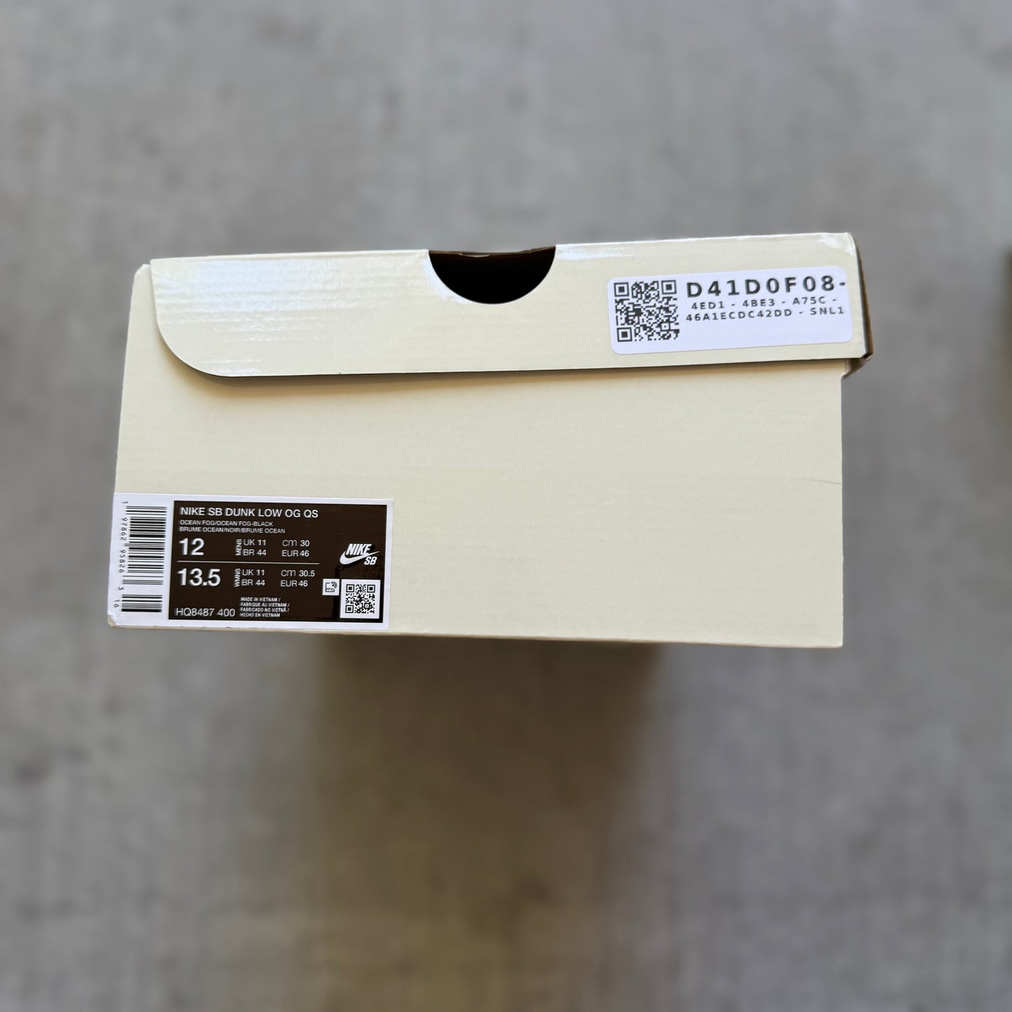 Size 12 - 2025 Supreme x Nike Dunk SB Low “94 Ocean Fog”