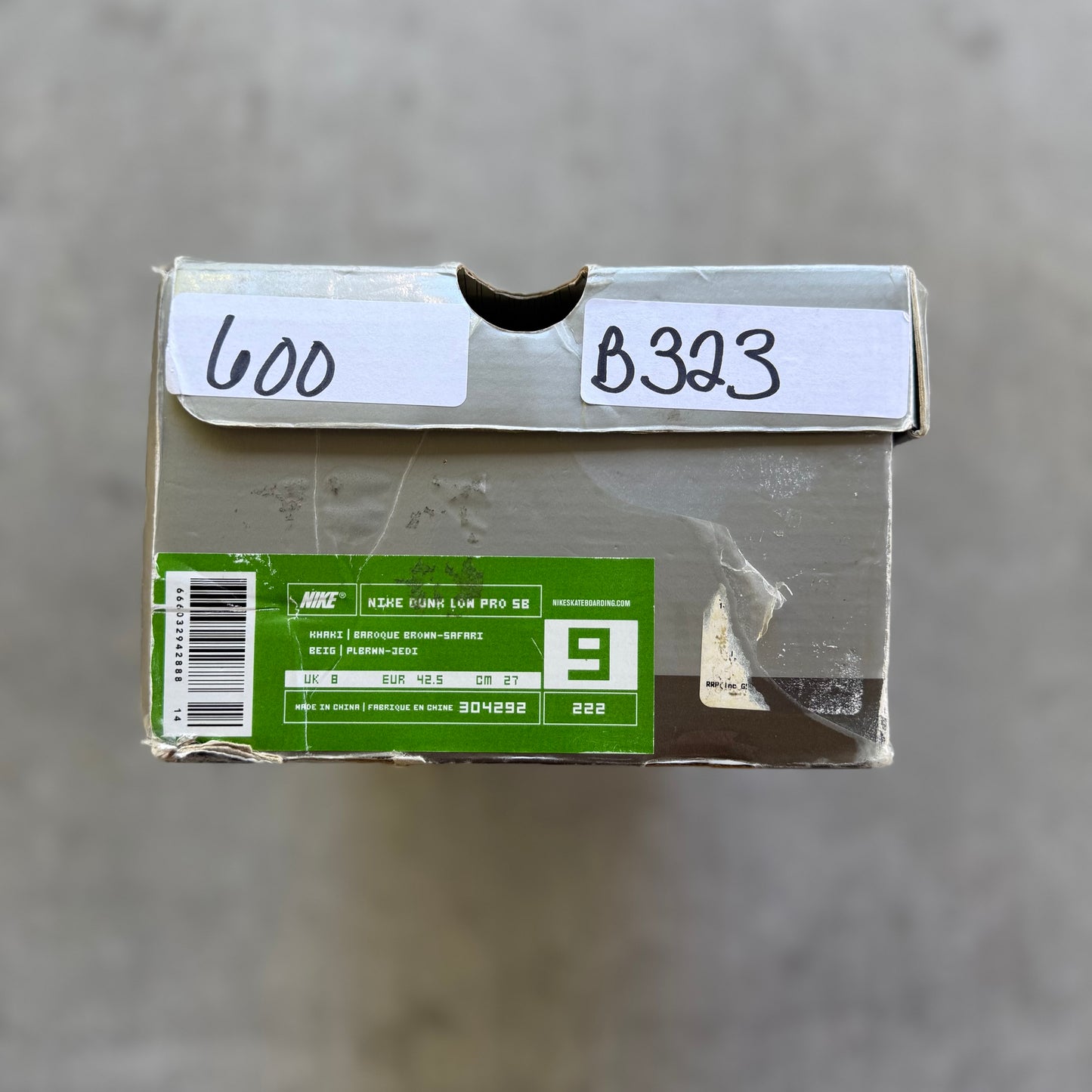 Size 11 - 2004 Nike Dunk SB Low “Jedi”