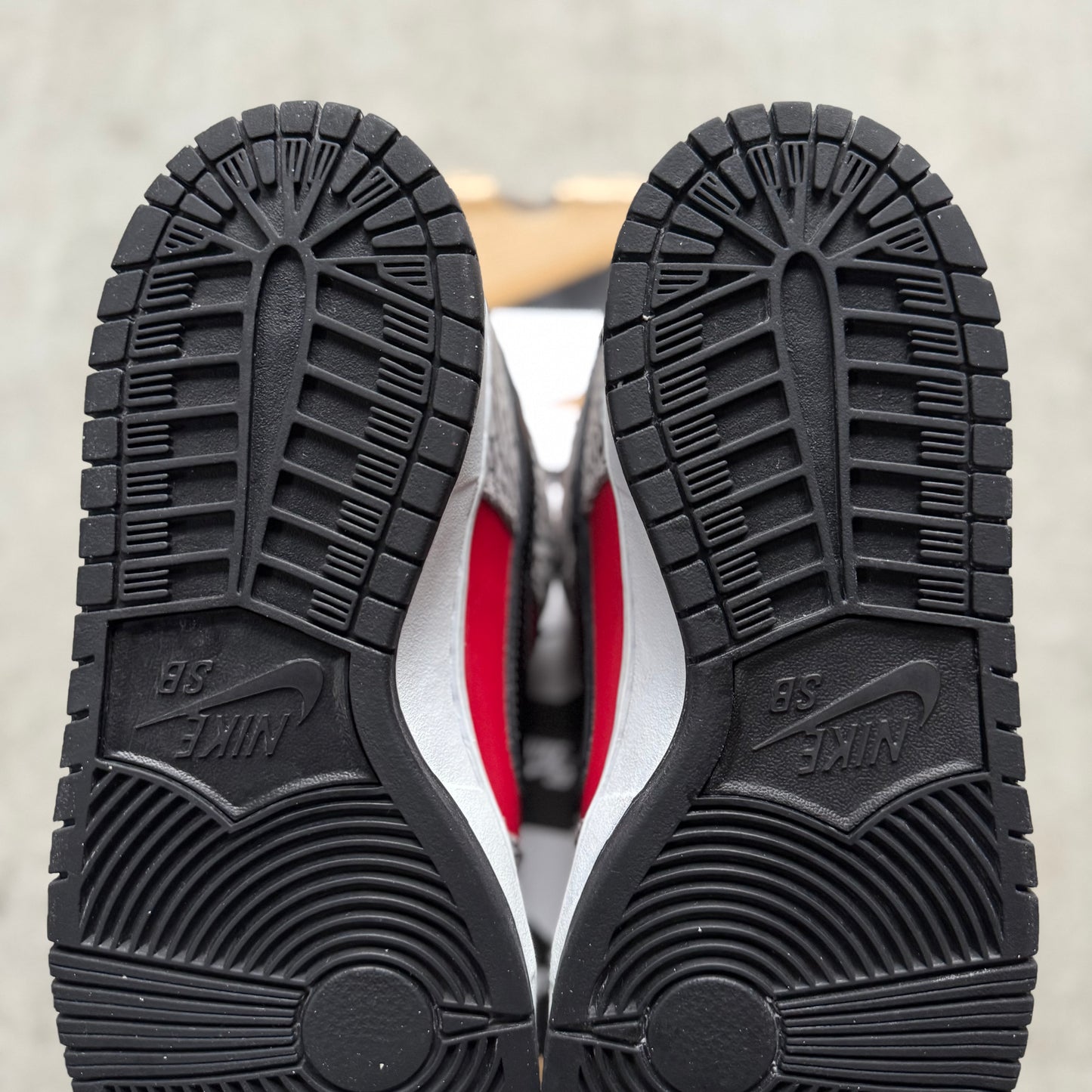 Size 9.5 - 2012 Supreme x Nike Dunk SB Low “Red Cement”