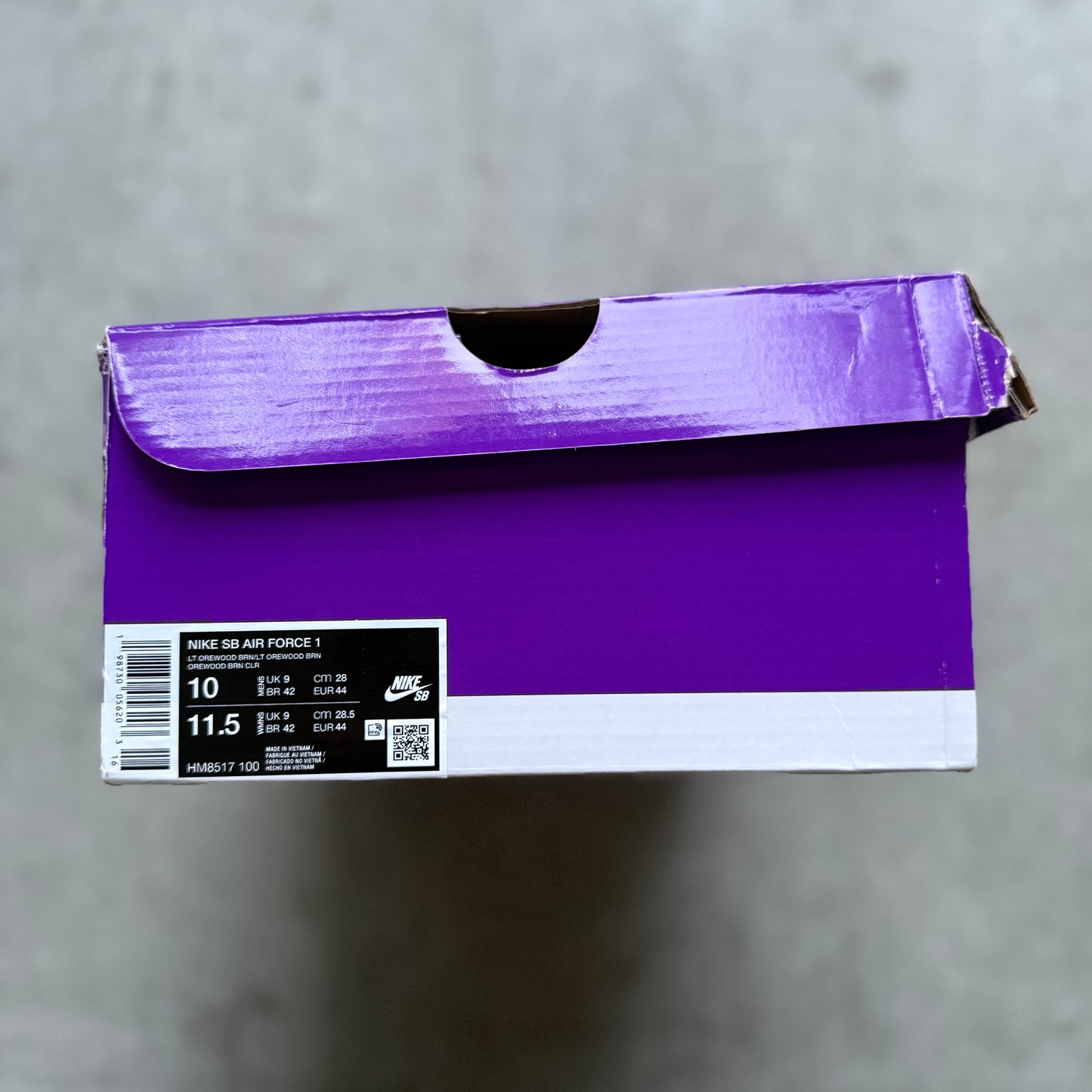 Size 10 - 2026 Air Force 1 SB “Light Orewood Brown Pink”