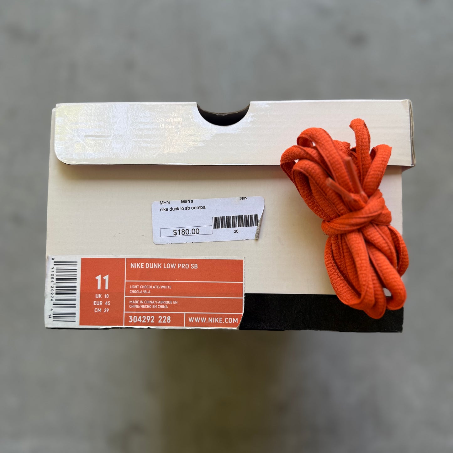 Size 11 - 2005 Nike Dunk SB Low “Oompa Loompa”