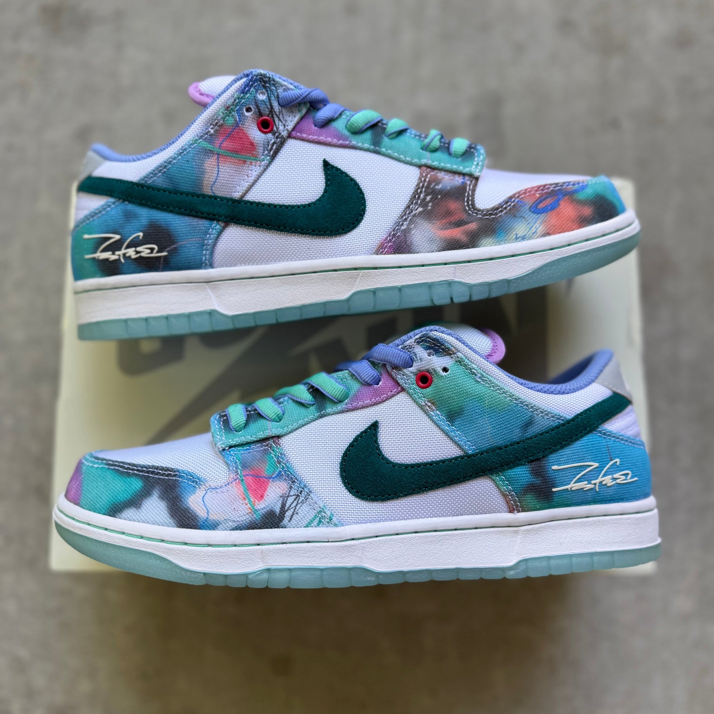 2024 Futura x Nike Dunk SB Low "Bleached Aqua"