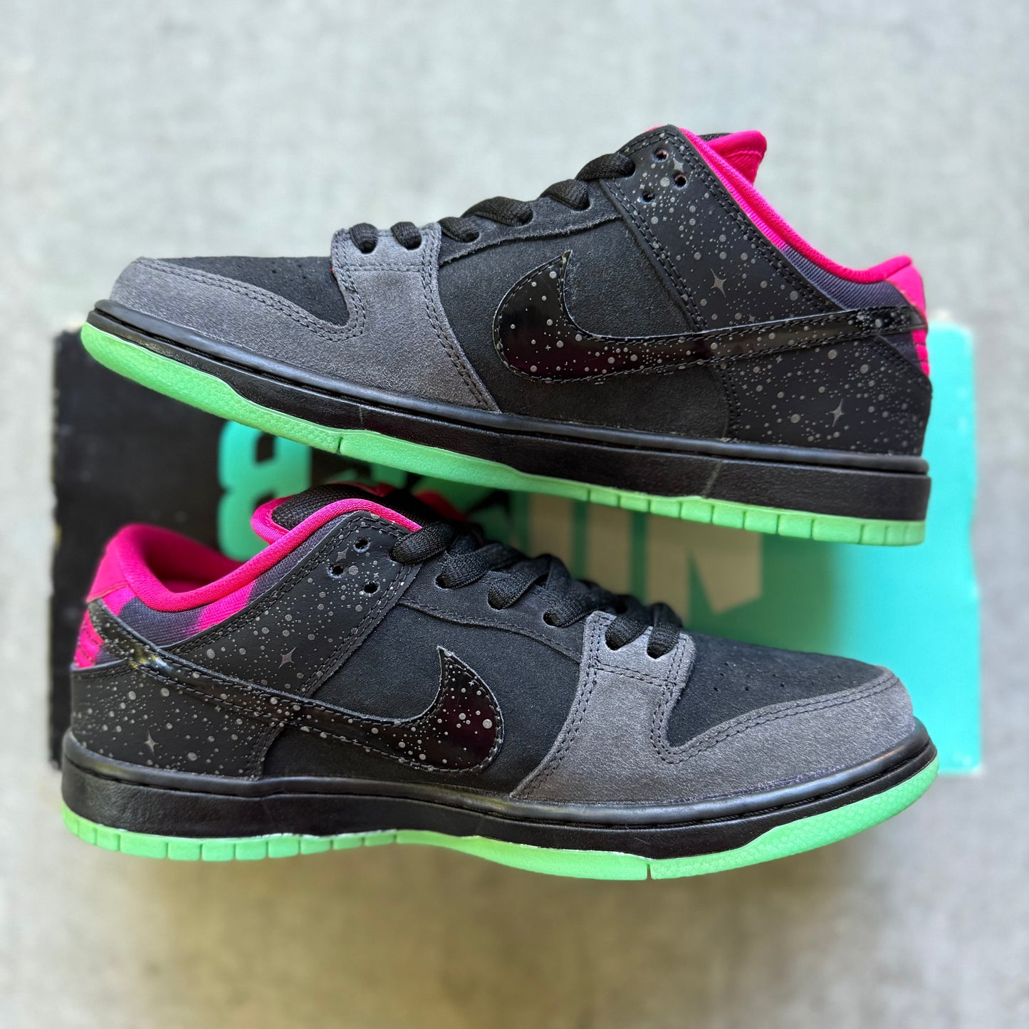 Size 9 - 2014 Premier x Nike Dunk SB Low "Northern Lights"