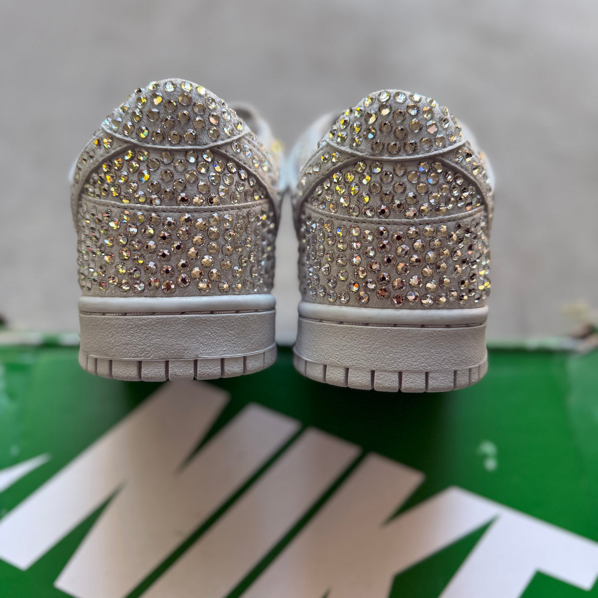 Size 11.5 - 2020 Swarovski x Nike Dunk Low Cactus Plant Flea Market “Pure Platinum”