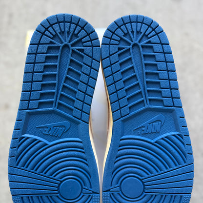Size 11 - 2025 Fragment x Travis Scott Jordan 1 Low “Sail/Military Blue”