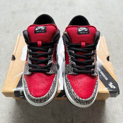 Size 9.5 - 2012 Supreme x Nike Dunk SB Low “Red Cement”