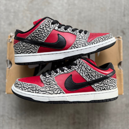 Size 9 - 2012 Supreme x Nike Dunk SB Low “Red Cement”