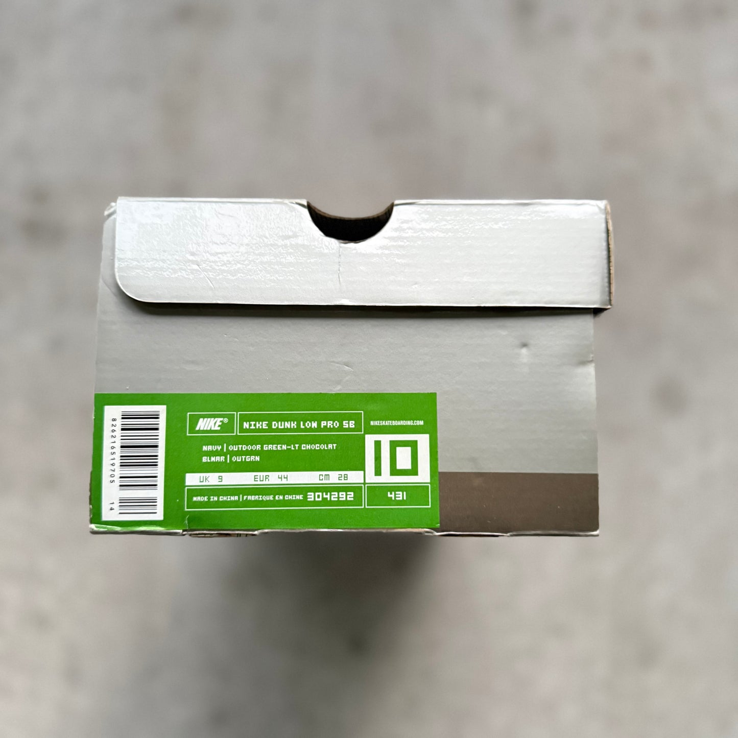 Size 10 - 2003 Nike Dunk SB Low “Barf