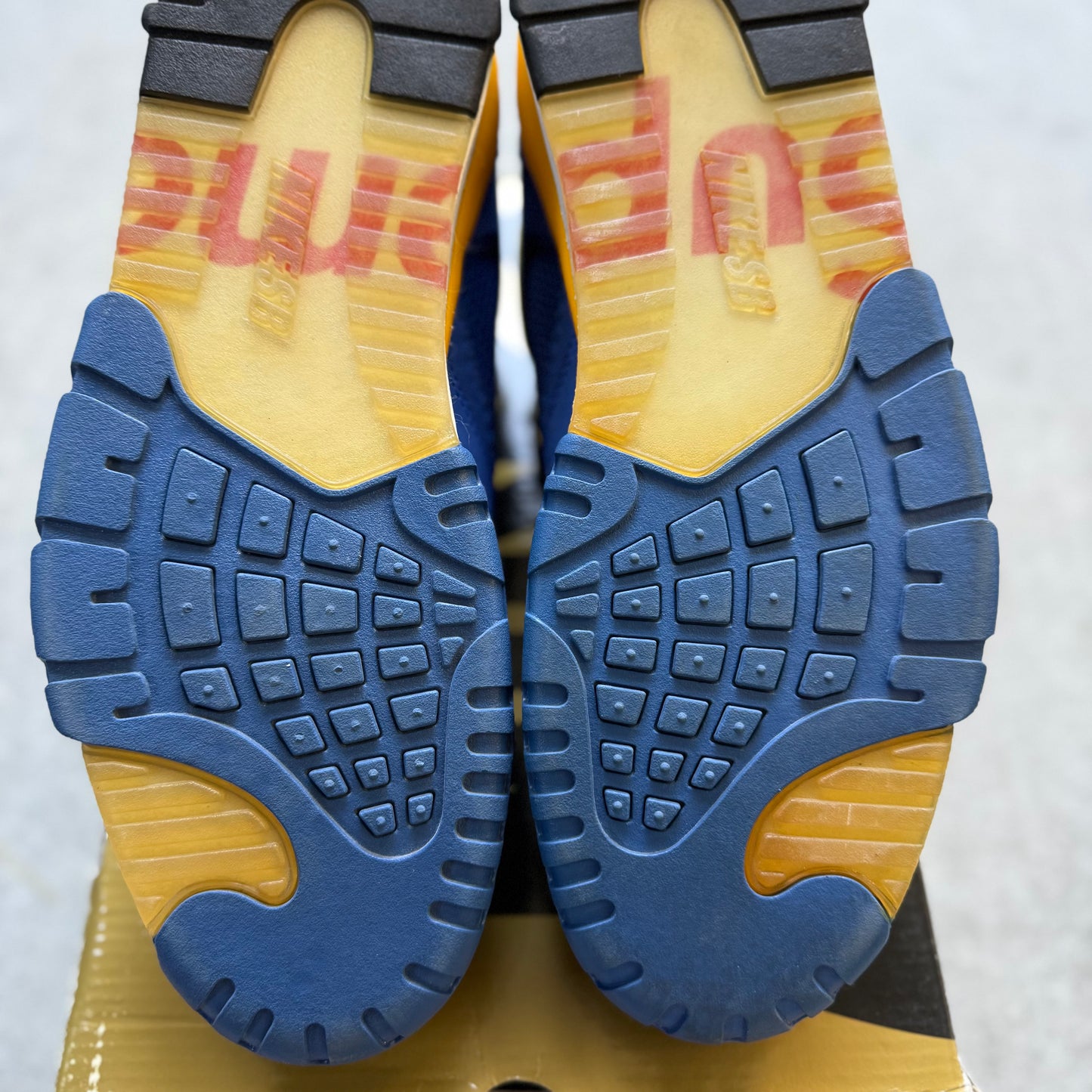 Size 11.5 - 2007 Supreme x Nike Air Trainer 2 SB “Royal Yellow”