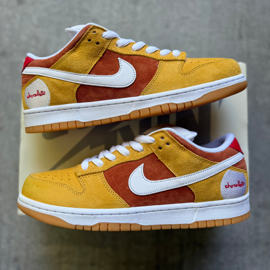 Size 10 - 2024 Chocolate Skateboards x Nike Dunk SB Low “Sun / 30th Anniversary” SAMPLE