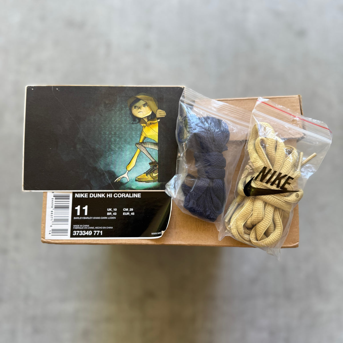 Size 11 - 2009 Nike Dunk High “Coraline”