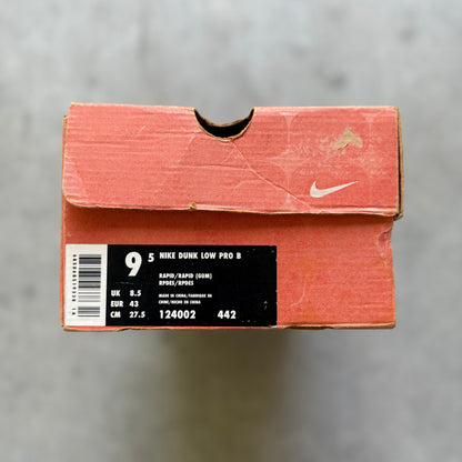 Size 9.5 - 1999 Nike Dunk Low Pro B “Smurf”