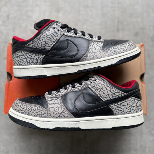 Size 10 - 2002 Supreme x Nike Dunk SB Low “Black Cement”