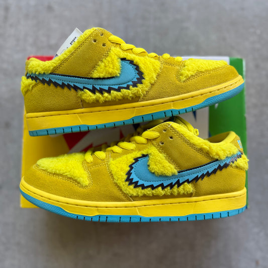 Size 9.5 - 2020 Grateful Dead x Nike Dunk SB Low “Opti Yellow”