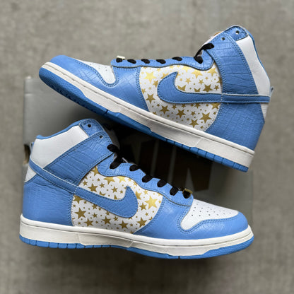 Size 9.5 - 2003 Supreme x Nike Dunk SB High “Blue Stars”