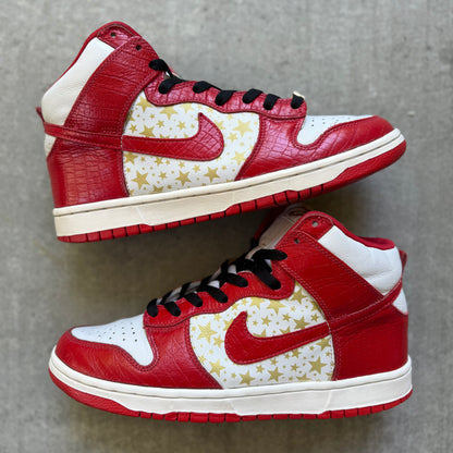 Size 9.5 - 2003 Supreme x Nike Dunk SB High “Red Stars”