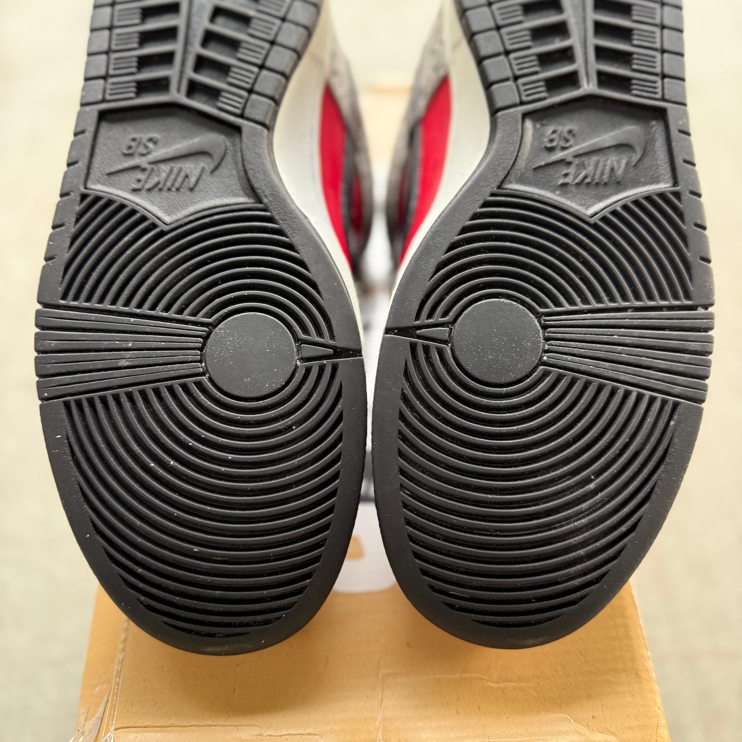 Size 9 - 2012 Supreme x Nike Dunk SB Low “Red Cement”