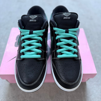 Size 12 - 2018 Diamond Supply Co. x Nike Dunk SB Low “Black Diamond”