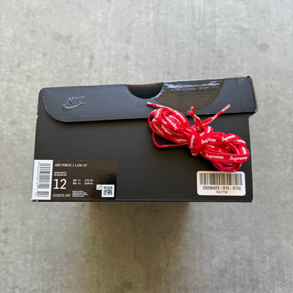 Size 12 - 2020 Supreme x Nike Air Force 1 Low “White”