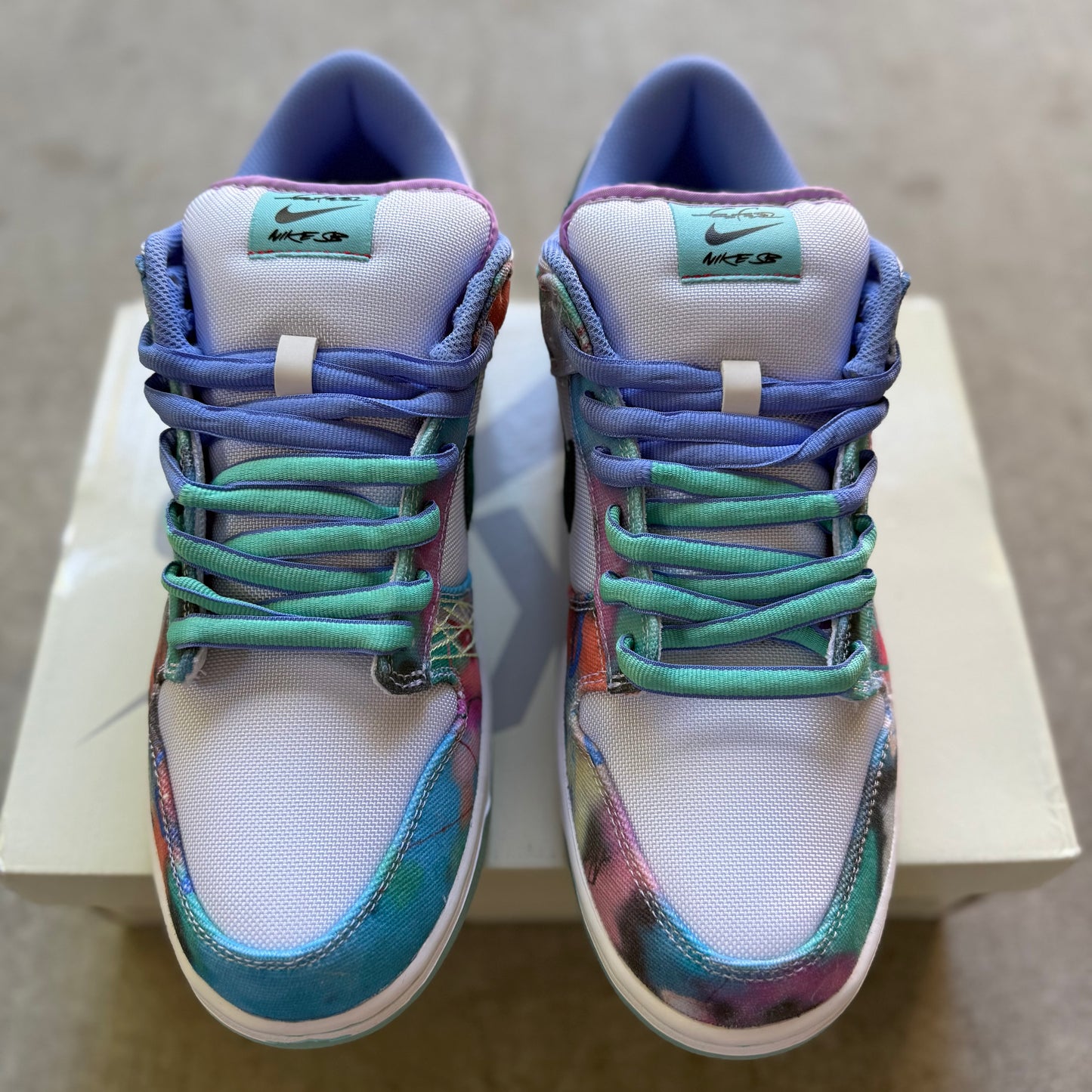 Size 11.5 - 2024 Futura x Nike Dunk SB “Bleached Aqua”