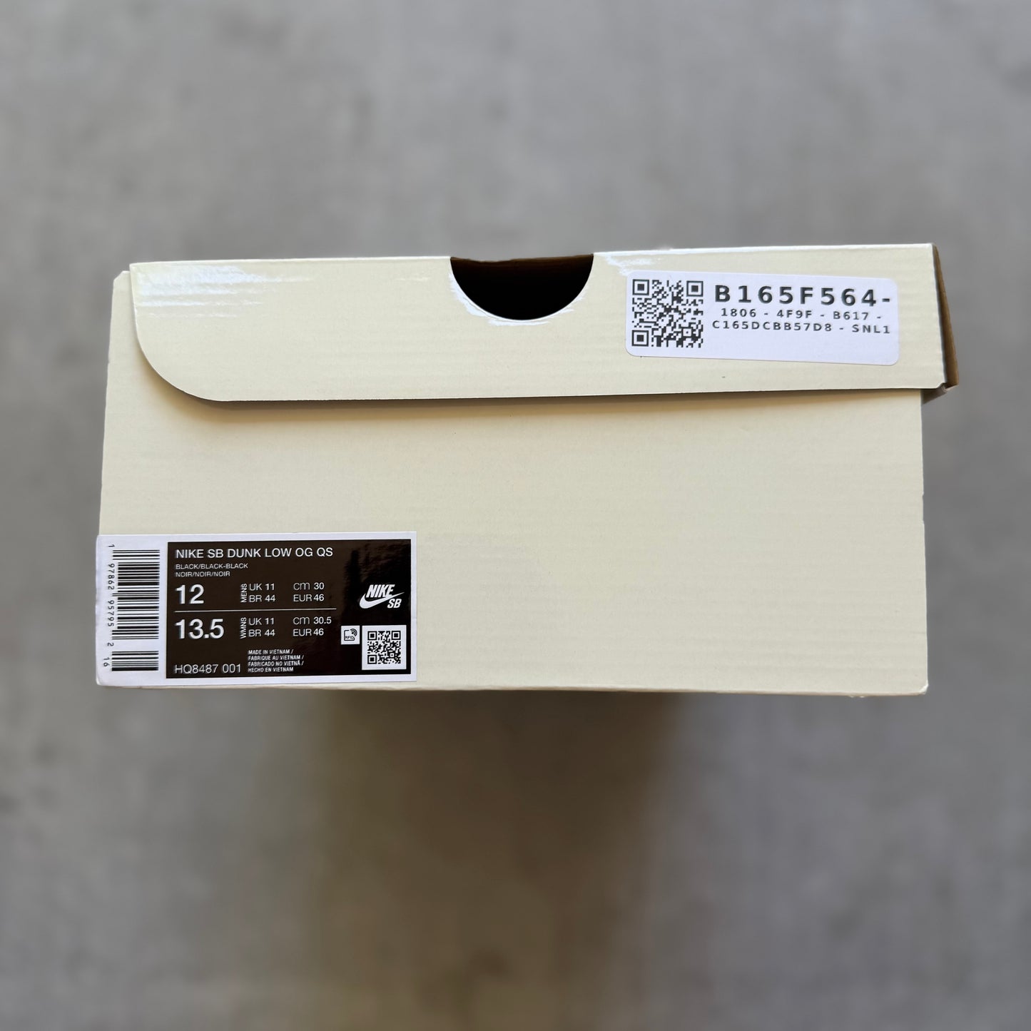 Size 12 - 2025 Supreme x Nike Dunk SB Low “94 Black”