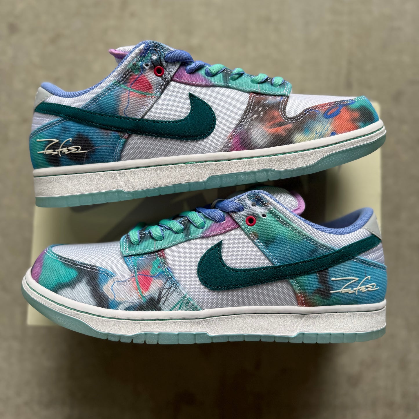 Size 11 - 2024 Futura x Nike Dunk SB Low “Bleached Aqua”