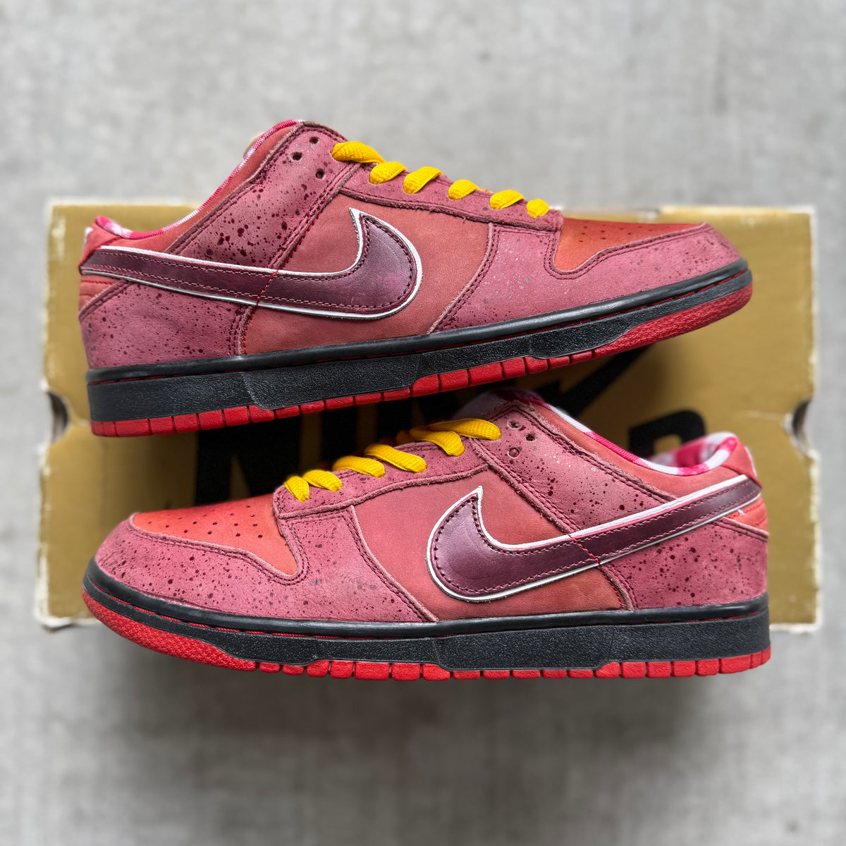 Size 9.5 - 2008 Concepts x Nike Dunk SB Low “Red Lobster”