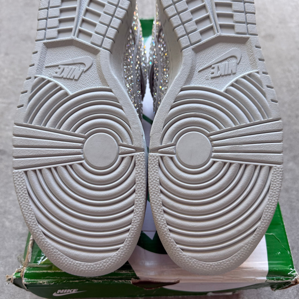 Size 11.5 - 2020 Swarovski x Nike Dunk Low Cactus Plant Flea Market “Pure Platinum”