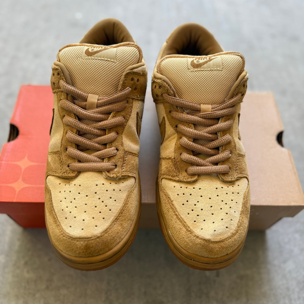 Size 9 - 2002 Reese Forbes x Nike Dunk Low “Wheat”