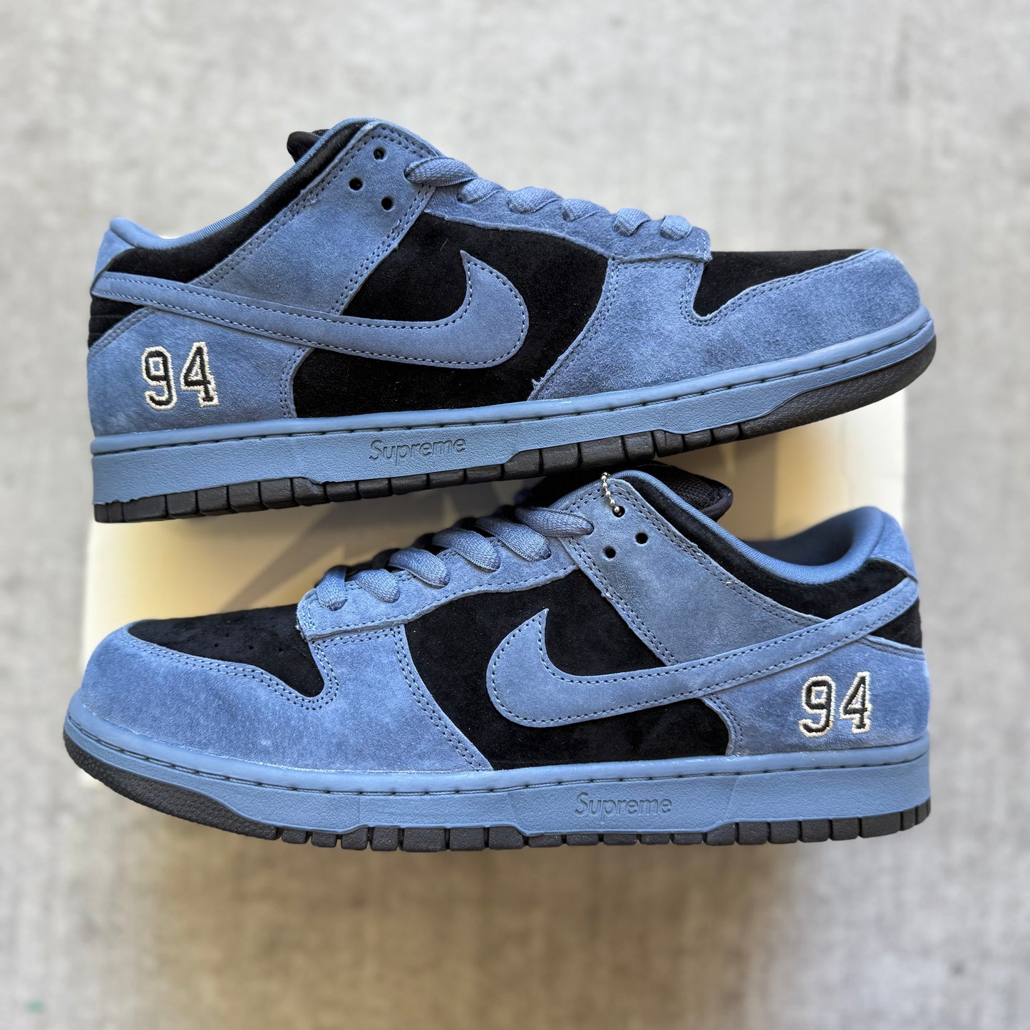 Size 12 - 2025 Supreme x Nike Dunk SB Low “94 Ocean Fog”