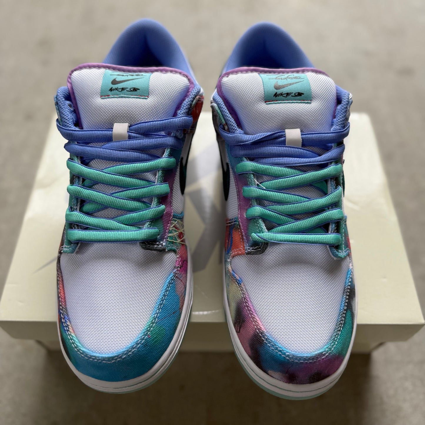 Size 11 - 2024 Futura x Nike Dunk SB Low “Bleached Aqua”