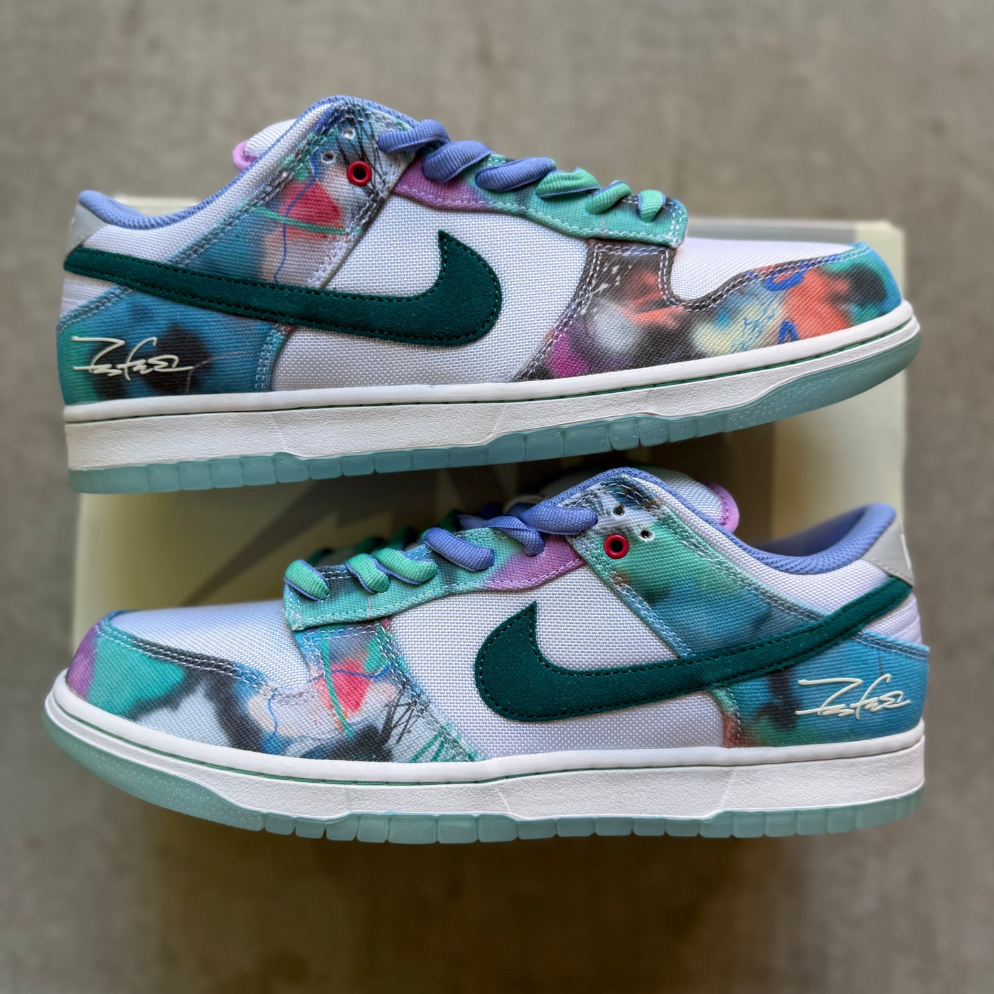 Size 11.5 - 2024 Futura x Nike Dunk SB “Bleached Aqua”