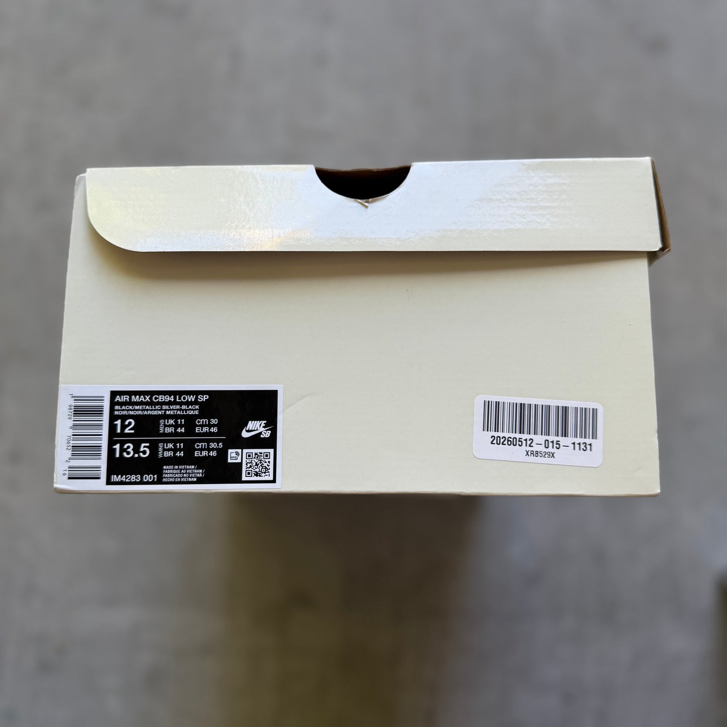 Size 12 - 2026 Supreme x Nike Air Max 2 CB ‘94 Low “Black”