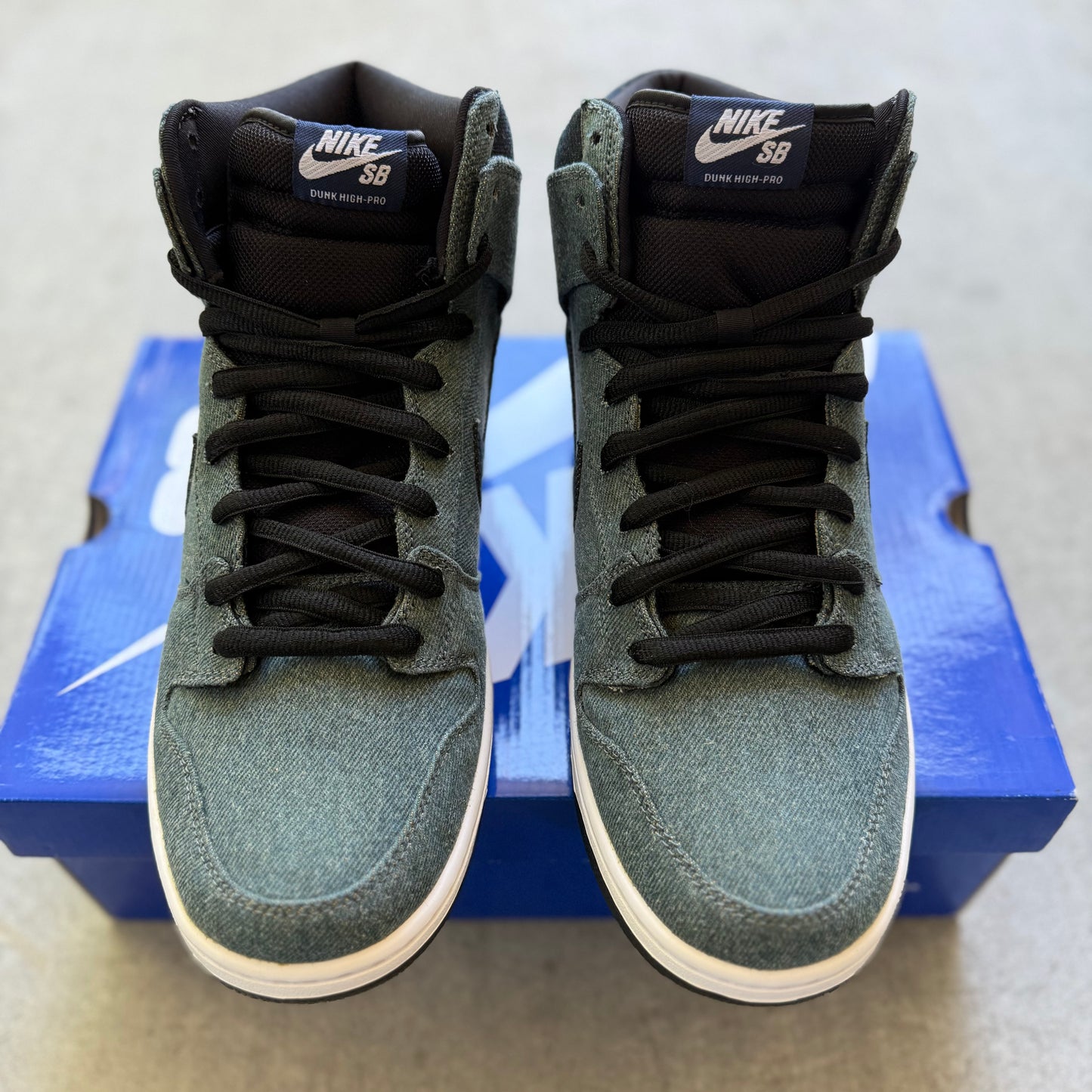 Size 12 - 2005 Nike Dunk SB High “Denim”