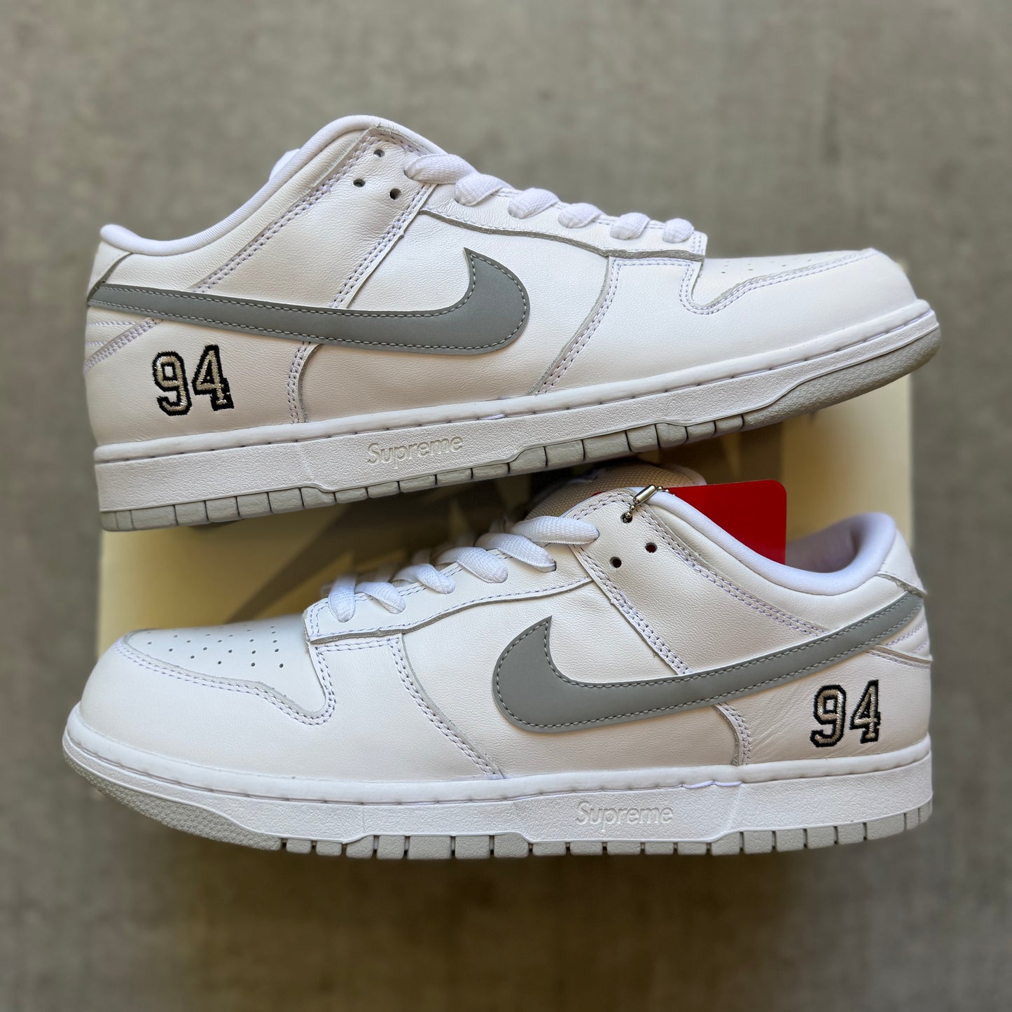 Size 12 - 2025 Supreme x Nike Dunk SB Low “94 White”