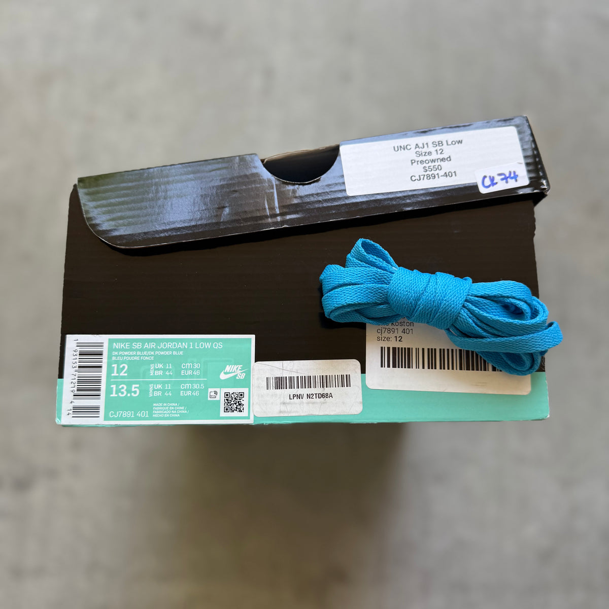 Size 12 - 2019 Eric Koston x Air Jordan 1 SB “Powder Blue / UNC”