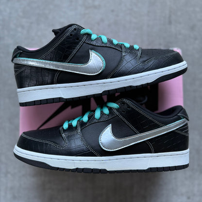 Size 12 - 2018 Diamond Supply Co. x Nike Dunk SB Low “Black Diamond”