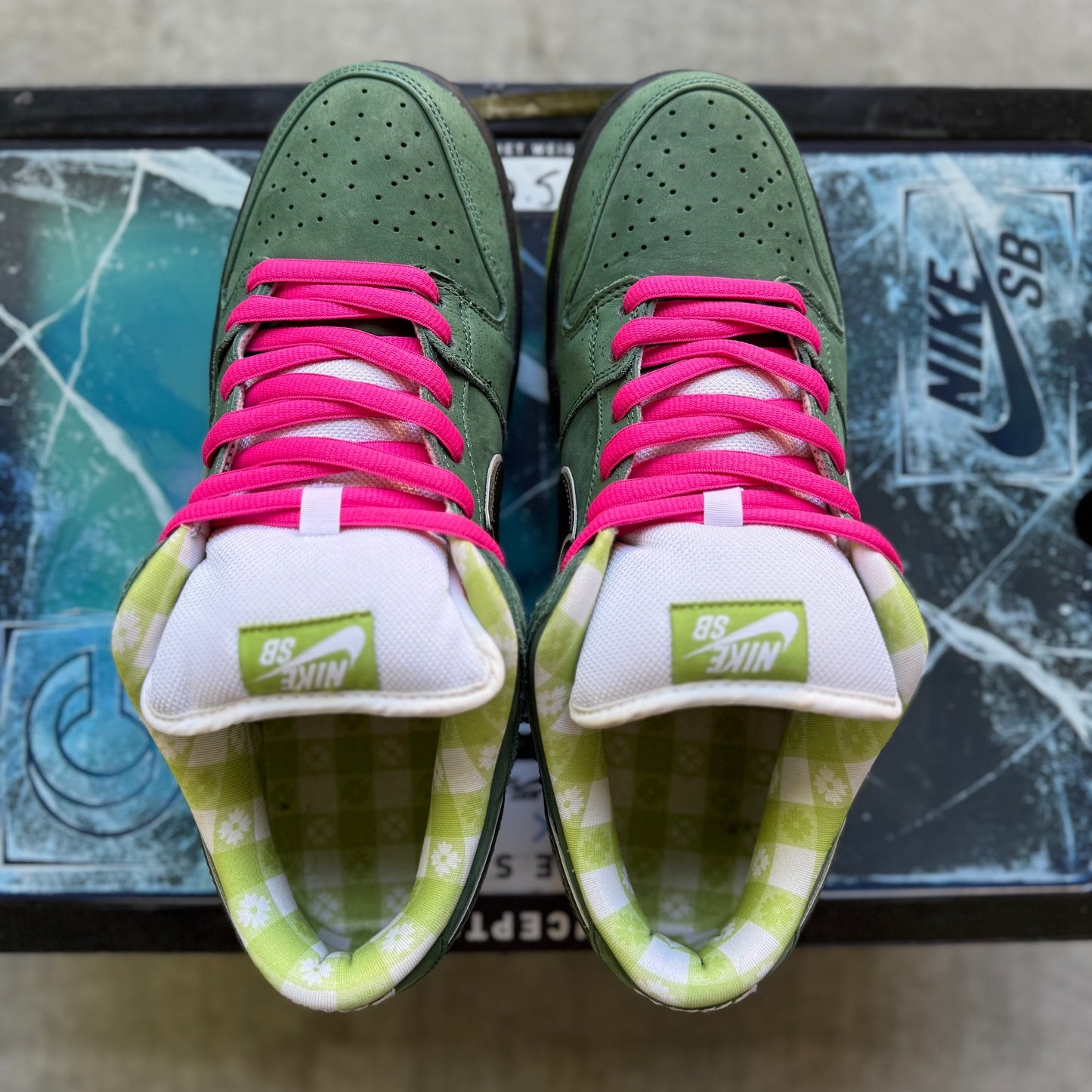 Size 10.5 - 2018 Concepts x Nike Dunk SB Low “Green Lobster” Special Box
