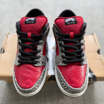 Size 9 - 2012 Supreme x Nike Dunk SB Low “Red Cement”
