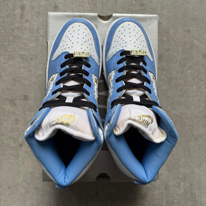 Size 9.5 - 2003 Supreme x Nike Dunk SB High “Blue Stars”