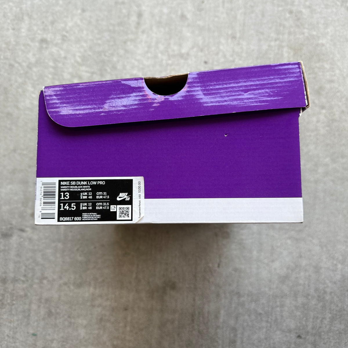Size 13 - 2020 Nike Dunk SB Low “J-Pack Chicago”