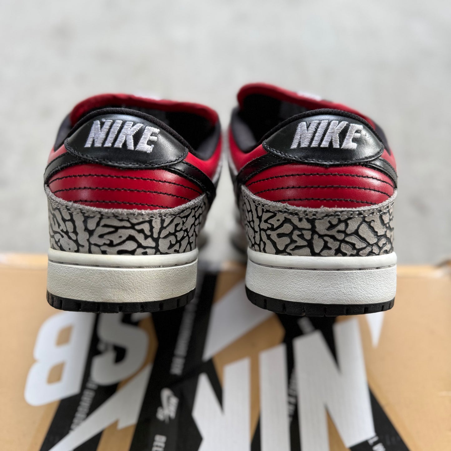 Size 9 - 2012 Supreme x Nike Dunk SB Low “Red Cement”