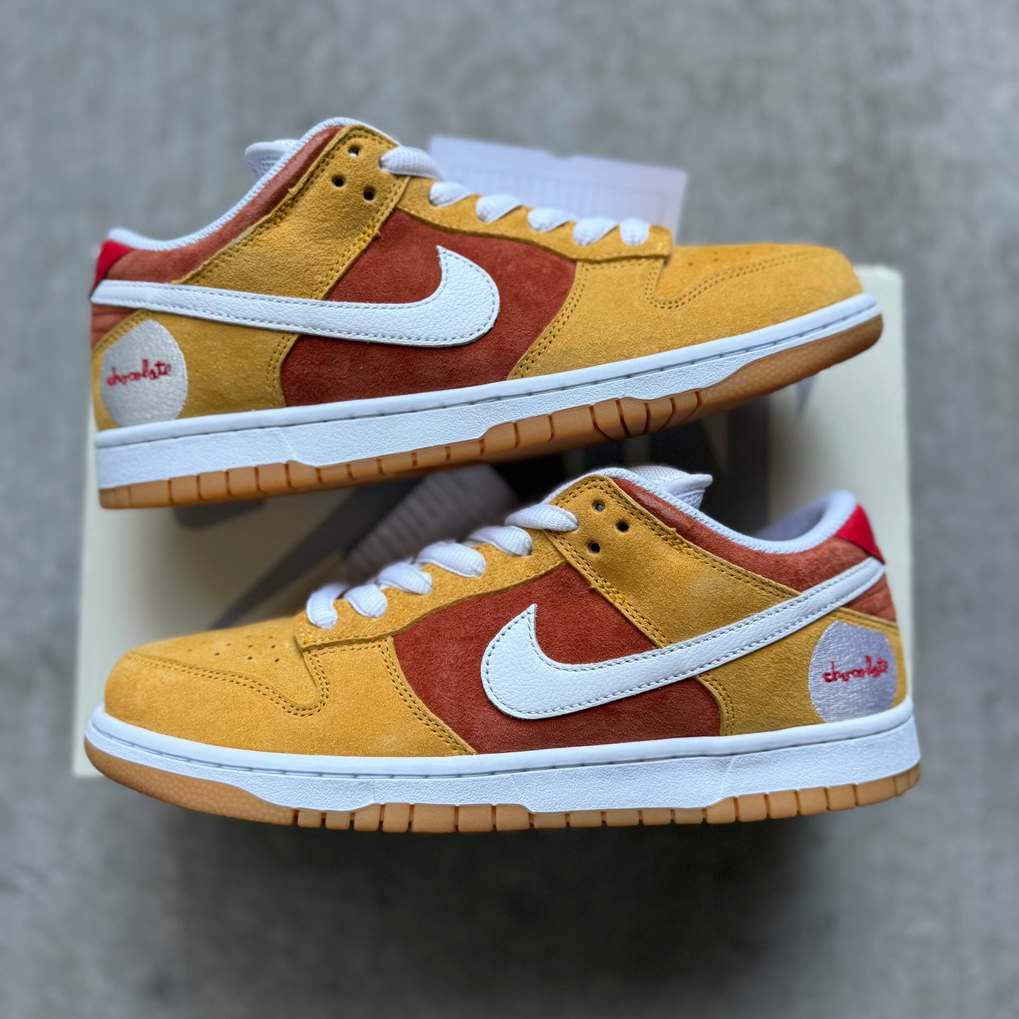 Size 8.5 - 2024 Chocolate Skateboards x Nike Dunk SB Low “Sun / 30th Anniversary” SAMPLE