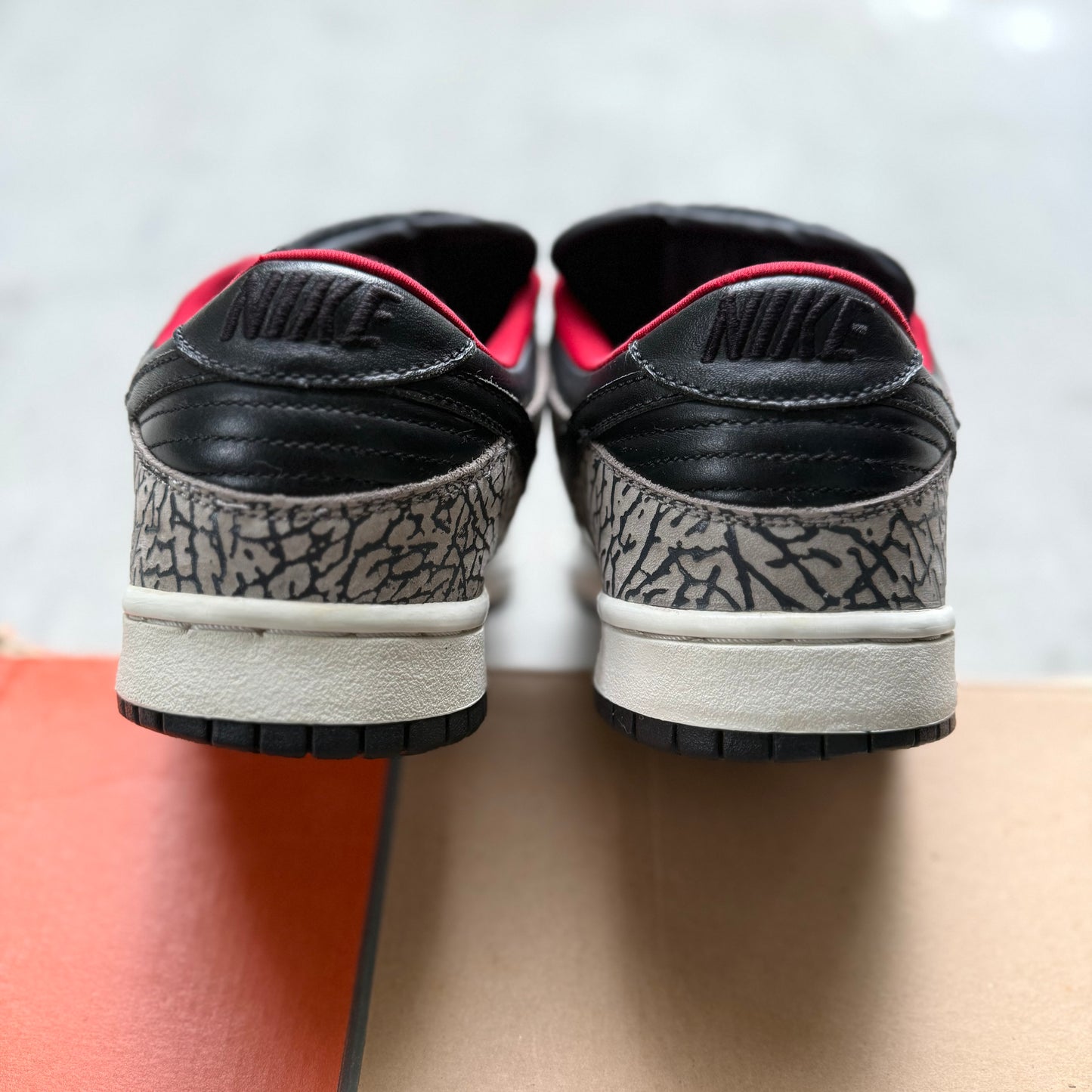 Size 10 - 2002 Supreme x Nike Dunk SB Low “Black Cement”