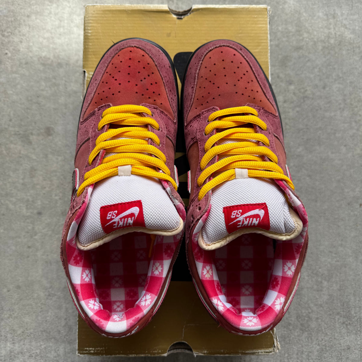 Size 9.5 - 2008 Concepts x Nike Dunk SB Low “Red Lobster”