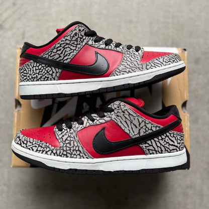 Size 9.5 - 2012 Supreme x Nike Dunk SB Low “Red Cement”