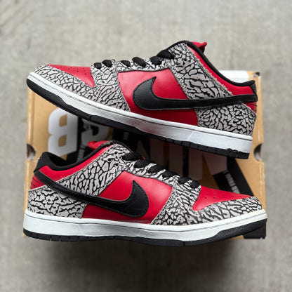 Size 9.5 - 2012 Supreme x Nike Dunk SB Low “Red Cement”
