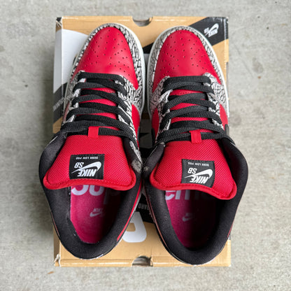 Size 9.5 - 2012 Supreme x Nike Dunk SB Low “Red Cement”
