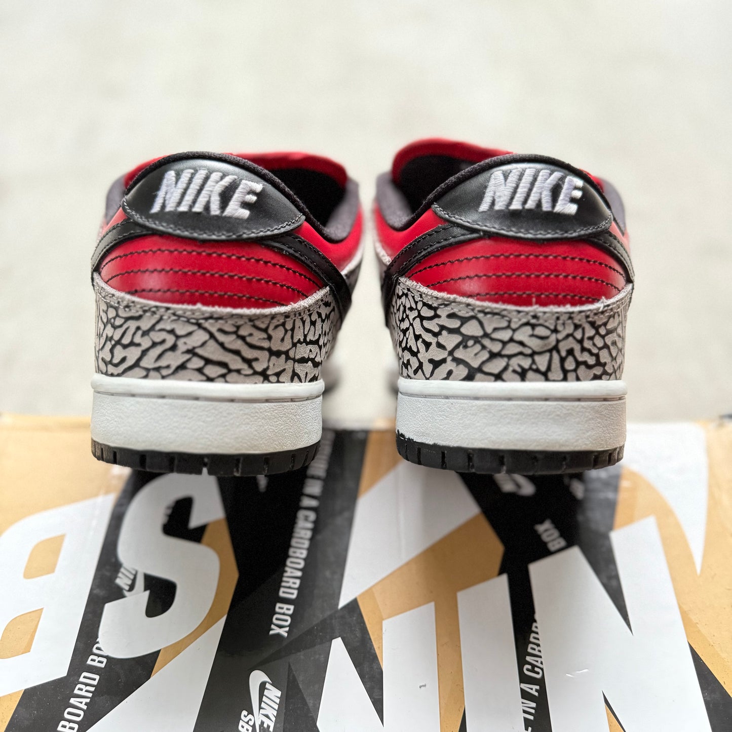 Size 9.5 - 2012 Supreme x Nike Dunk SB Low “Red Cement”