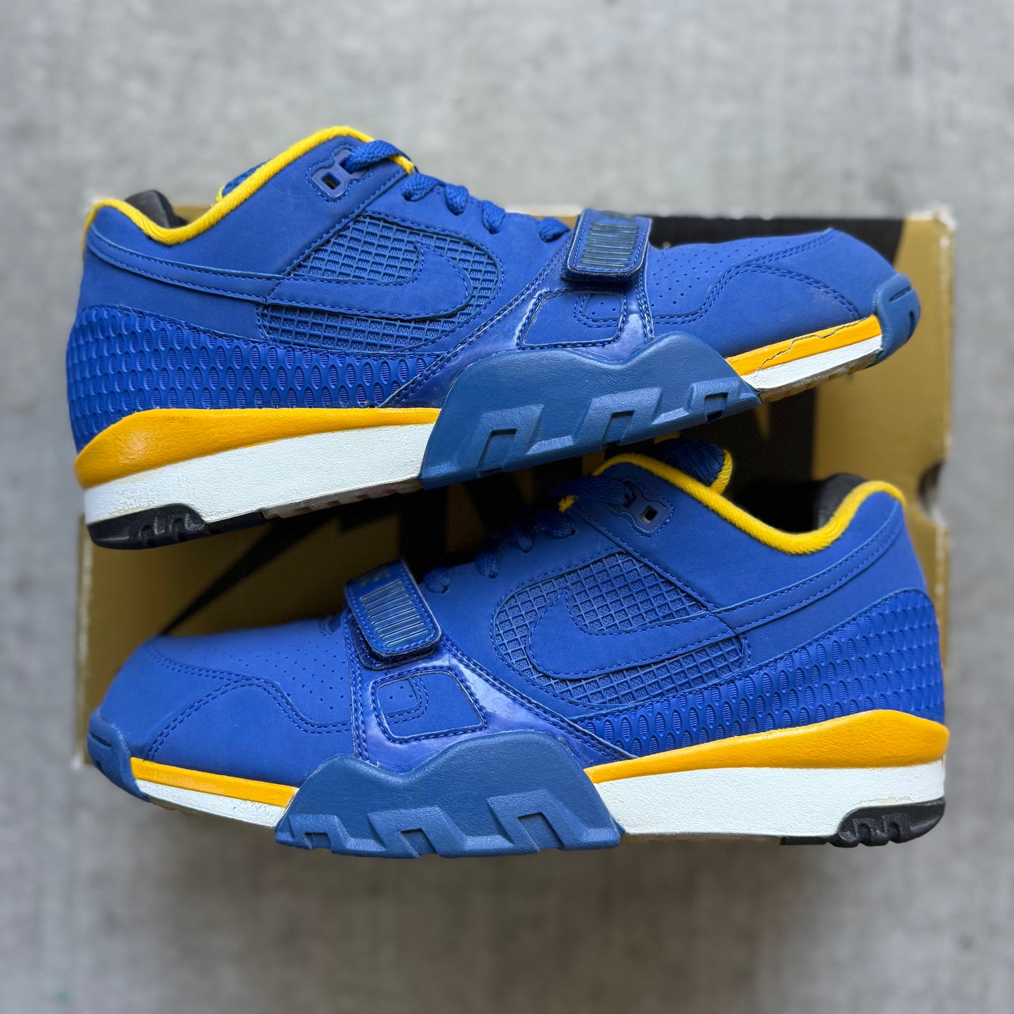 Size 11.5 - 2007 Supreme x Nike Air Trainer 2 SB “Royal Yellow”